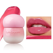 LANGMANNI Pudding Glow Lip Balm | Velvet-Smooth Lip Gloss for Nourished, Glowing Lips | Hydrating, Non-Sticky Glossy Tinte...