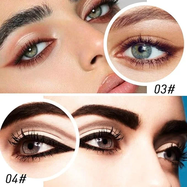 Kaely 4Pcs Black Brown Silver Gray Gel Eyeliner Pencil, Waterline Eyeliner for Older Women 60 Plus, Crayon Eye Liner Water...