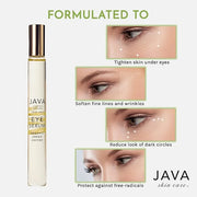 Antioxidant Rich Caffeine Eye Illuminating Serum, Organic Plant-Based Ingredients, Light Delicate Formula Quickly Absorbs ...