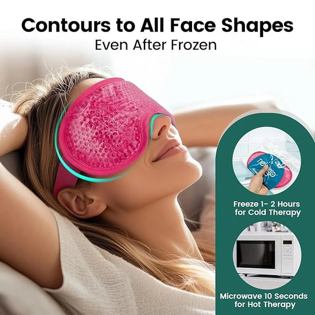 NEWGO Cooling Eye Mask for Puffy Eyes, Cold Eye Mask Eye Ice Pack for After Eyes Surgery, Tension Stress Relief, Itchy Eye...