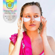 Reusable Under Eye Sunblock Patches, 100% Silicone Sunscreen Under Eye Patches for UV Protection, Face Stickers with UPF 5...