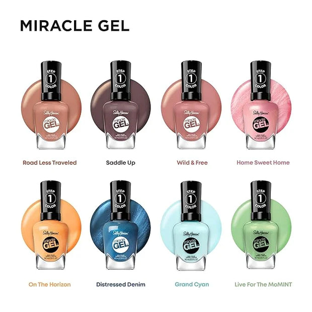 Sally Hansen Miracle Gel™, Saddle Up, Long Lasting, Gel-Like Formula, No UV Lamp Needed, Brown Nail Polish - Product Image