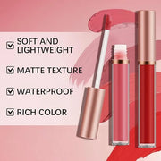 6pcs Matte Lip Gloss Set for Women,Highly Pigmented Velvet Lip Stain，Long Lasting，Waterproof Lip Makeup，Nude，Brown - Produ...