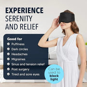 Everlasting Ice RX Cooling Eye Mask for Puffiness - Gel Eye Mask Reusable - Eye Ice Pack for Migraines, Sinus Pain, Sore E...