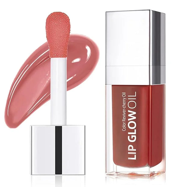 Lip Glow Oil-Moisturizing Lip Gloss -Hydrating Lip Glow Oil Long Lasting Waterproof Lip Tint Set Lip Stain(ROSE) - Product...