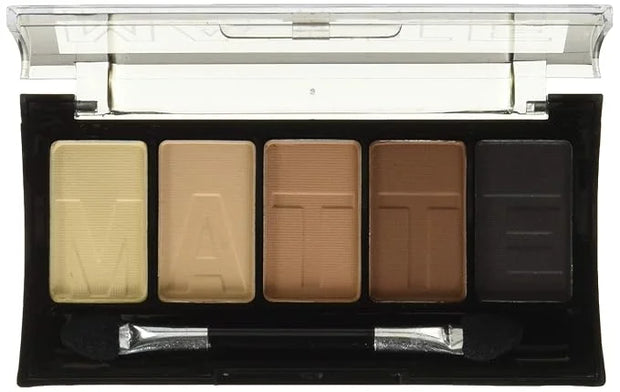 L.A. COLORS 5 Color Matte Eyeshadow Palette, Brown Tweed CEM472 - Product Image