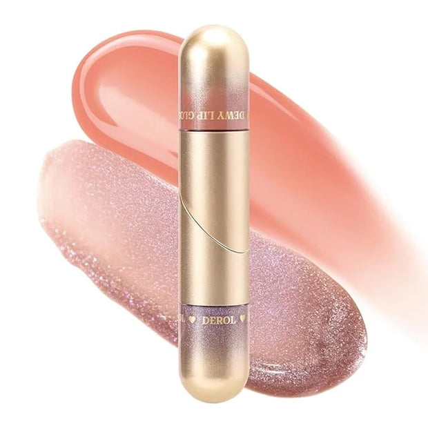 Dual Ended Liquid Lipstick with Shinny Glitter Lip Glitter
