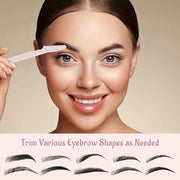 16 Pcs Light Pink Eyebrow Razor, Face Razors Multipurpose, Facial Razors for Women Men, Eyebrow Trimmers Shaver with Prote...