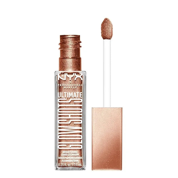 NYX PROFESSIONAL MAKEUP Ultimate Glow Shots, Liquid Eyeshadow, Long-Lasting Shimmer Eye Shadow with Vitamin C - Golden Goj...