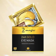 Under Eye Patches 25 Pairs, Golden Eye Mask with Amino Acid & Collagen for Puffy Eyes, Dark Circles,Bags and Wrinkles with...
