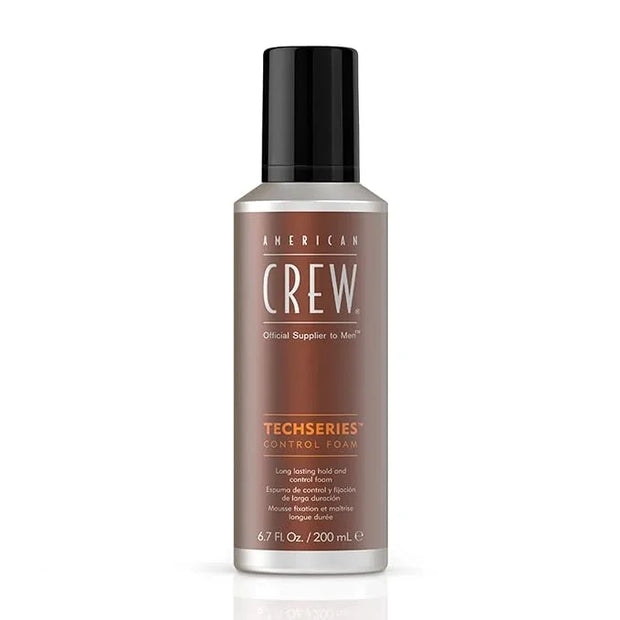 American Crew Men's Hair Control Foam Techseries, Like Hair Gel with Long Lasting Hold, 6.7 Fl Oz - Product Image