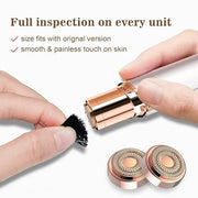 Facial Hair Remover Replacement Heads Gen 2 for Flawless Finishing Touch, Double Ring Blades Compatible with Flawless Gene...