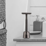 Double Edge Safety Razor for Men with Stand and Silicone Cover - Durable Metal Eco-Friendly Single Blade Safety Razor with...