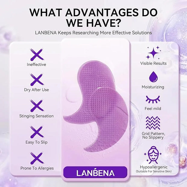 LANBENA Retinol Under Eye Patches for Dark Circles and Puffy Eyes, Cooling Eye Masks for Eye Bags, Fine Lines & Wrinkles R...