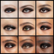Erinde Black Matte Eyeshadow Palette, Single Black Smokey Pressed Powder Eye Shadow, Ultra-Blendable, Pigmented Color, Lon...