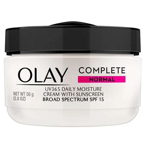 Olay Face Moisturizer Complete All Day UV Moisture Cream with Sunscreen SPF 15, Normal Skin, 2 Fl Oz (Pack of 3) - Product...