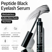Derma Factory Peptide Eyelash Ampoule – Black Tinting Lash Growth Serum for Thin, Weak & Damaged Lashes – Volumizing Pepti...