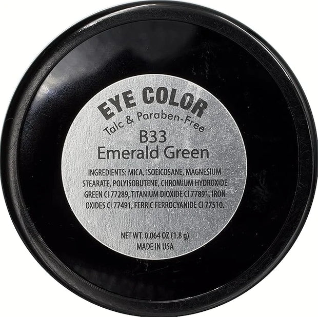 Emerald Green Matte Opaque Pressed Powder Single Vegan Eyeshadow; Talc, Paraben & Cruelty Free - Product Image