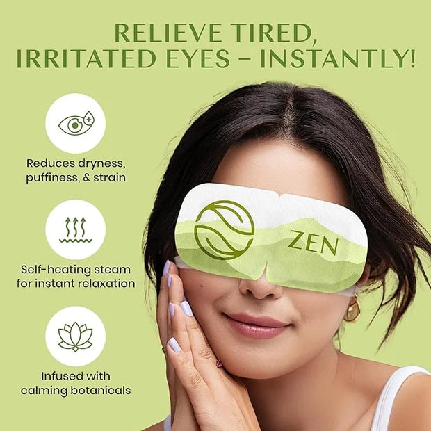 Body Restore Self Heated Steam Eye Mask 5 Pack - Easter Basket Stuffers, Relaxation Gifts for Her and Him, Best Friend, St...