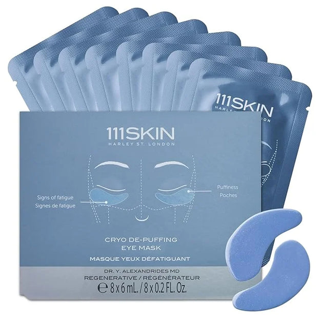 111SKIN Cryo De-Puffing Eye Mask, Hydrating Under Eye Patches for Puffy Eyes & Dark Circles with Seaweed Extract, Vit E & ...