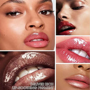 Rose Red Lip Gloss Lip Plumper Gloss Tinted Glitter Lipgloss Lip Oil Teens Moisturizing Lipstick Lip Balm High Shine And V...