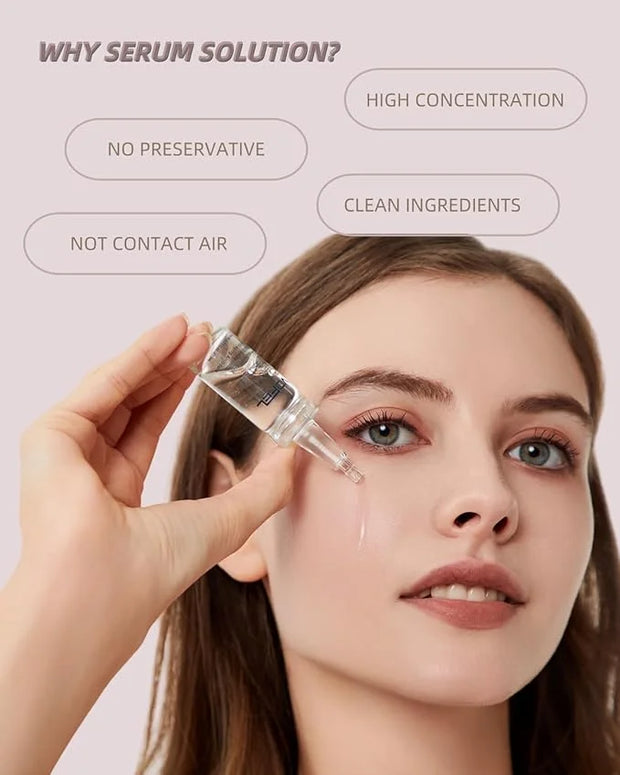 Hyaluronic Acid Serum for Microneedling Serum Ampoules for Face BB Glow Starter Kit 0.35 oz 4 Vials - Product Image