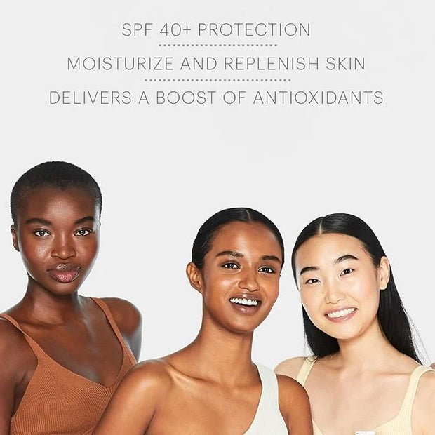 Glo Skin Beauty Oil Free SPF 40+ Hyaluronic Acid Infused All Mineral Sunscreen - Protect Against Sun Damage & Aging Enviro...