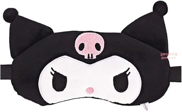 hellokittyfriends Hello Kitty Friends Characters Sleeping Eye Mask 1PC (Cinnamoroll / Pompompurin) (Kuromi) - Product Image