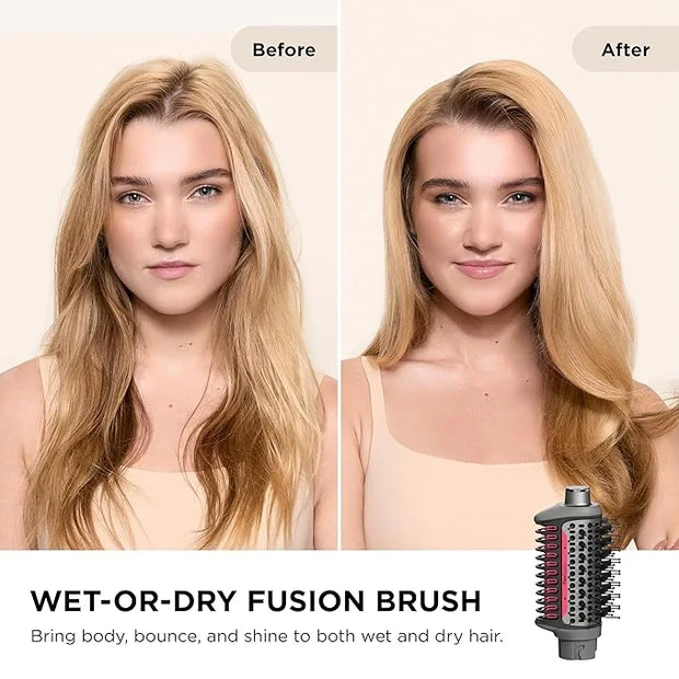 Shark FlexFusion Hair Dryer with Fusion Hair Brush, Diffuser, Ceramic Air Styler with Auto-Wrap Hair Curlers, Ceramic Plat...