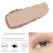 Monochrome Matte Eyeshadow Makeup Palette,Highly Pigmented Nude Brown Eyeshadow Palette,Matte Pressed Powder Eye shadow Ma...