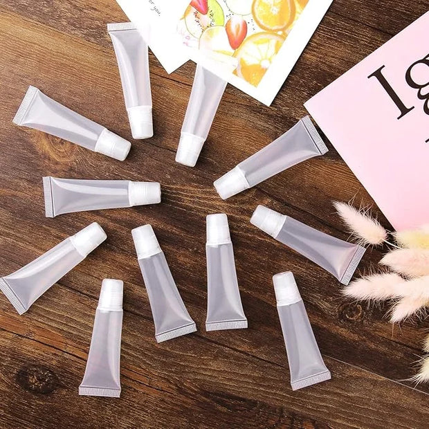 50Pcs 10ml Empty Lip Gloss Tubes Empty Lip Balm Tubes for DIY Lip Gloss Balm Cosmetic - Product Image
