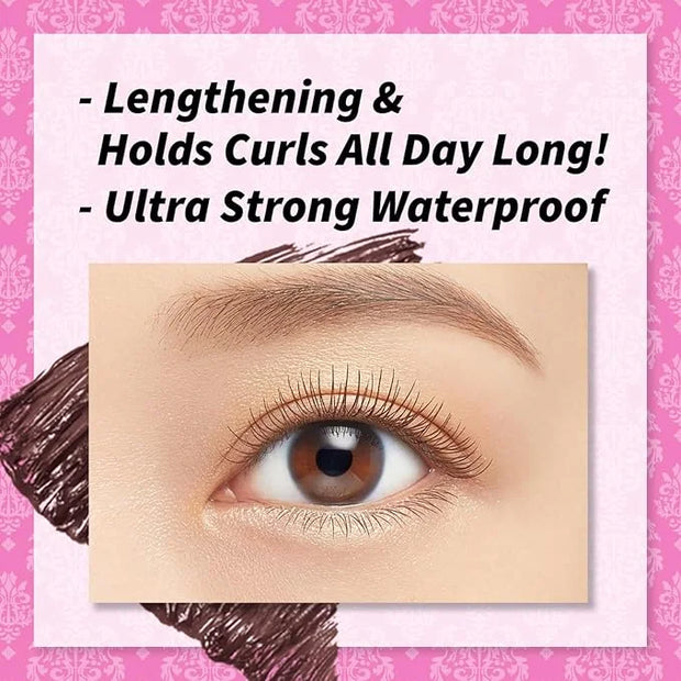 HEROINE MAKE by KISSME Mascara Duo Set | 2 Full-Size - Long & Curl Up | Waterproof Mascara Brown, Lengthening & Volume Fib...