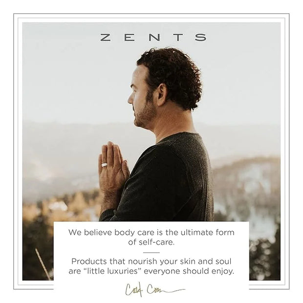 Zents Moisturizing & Cleansing Skincare Set (Earth Fragrance) | Probiotic Lotion & Body Wash with Organic Shea Butter & Al...