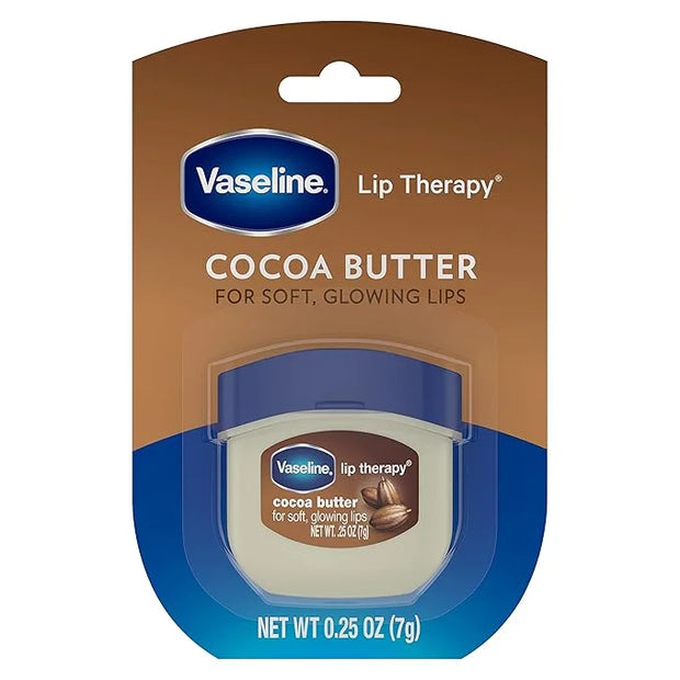 Vaseline Lip Therapy Cocoa Butter 6-Pack – Mini Lip Balms for Soft, Glowing Lips, 0.25 Oz Ea - Product Image