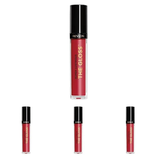 REVLON Lip Gloss, Super Lustrous The Gloss, Non-Sticky, High Shine Finish, 247 Desert Spice, 0.13 Oz (Pack of 4) - Product...