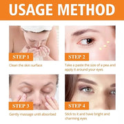 Turmeric + Vitamin C Booster Eye Cream, Brightening and Hydrating Eye Cream, Dark Circle Relief, Elasticity Treatment, Gen...