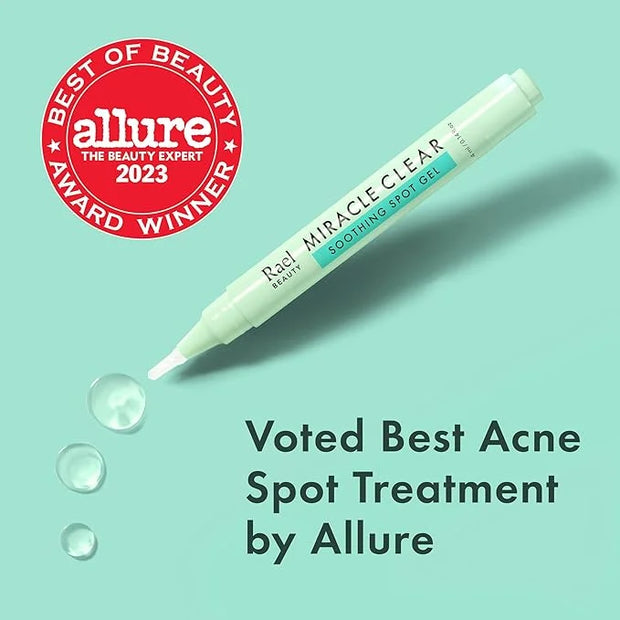 Rael Acne Spot Treatment, Miracle Clear Soothing Spot Gel Pen - Acne Gel, Pimple and Blemish Treatment, Korean Skincare, f...