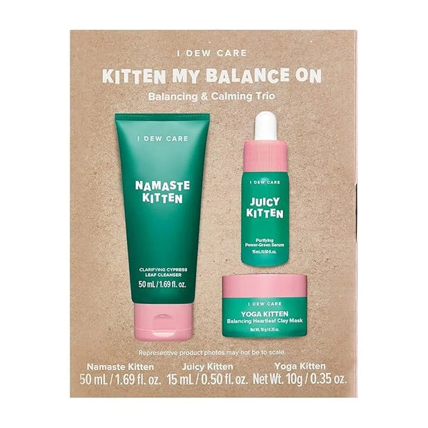 I Dew Care Heartleaf Skincare Set - Kitten My Balance On + Sheet Mask Pack - Let's Do This Sheet, (5 ea) Bundle - Product ...