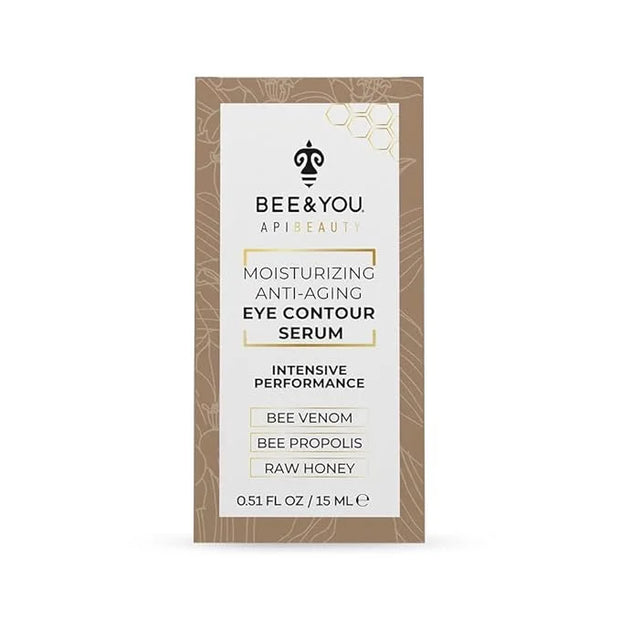 BEE and YOU Eye Serum, Anti Aging, Anti Wrinkle Serum 100% Natural with Bee Venom, Propolis Extract, Raw Honey, Hyaluronic...