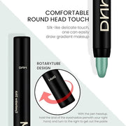 evpct 2Pcs Cream Eyeshadow Sticks Set for Eyes Waterproof, Blue Shimmer & Green Shimmer Matte Eye shadow Stick Pencil Pen ...
