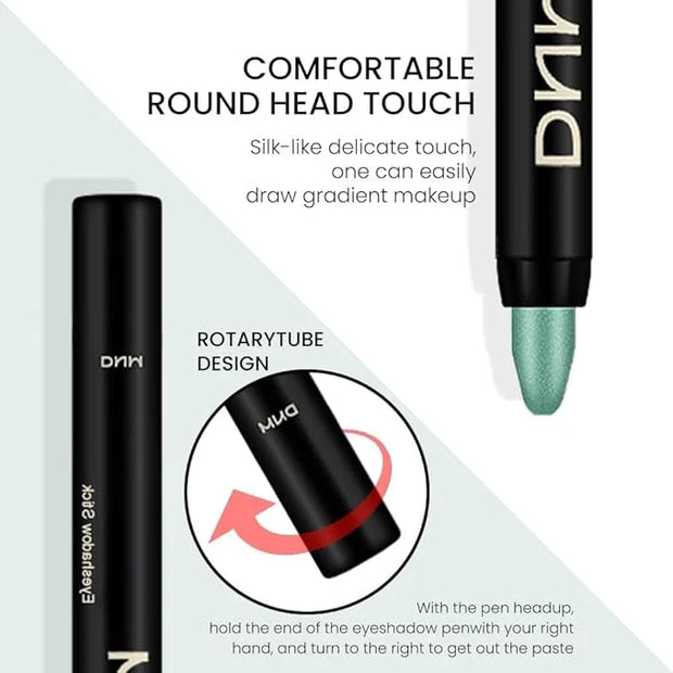 evpct 2Pcs Cream Eyeshadow Sticks Set for Eyes Waterproof, Blue Shimmer & Green Shimmer Matte Eye shadow Stick Pencil Pen ...