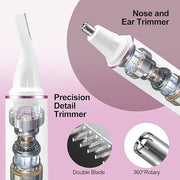 AREYZIN Nose Hair Trimmer for Women 2 in 1 Painless Eyebrow Trimmer and Nose Trimmer Facial Hair Removal Nasal Hair Clippe...
