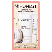 Honest Beauty The Icons Skincare Trio Travel Kit | Mini Hydrogel Cream, Gentle Gel Cleanser, Vitamin C Radiance Serum | Ge...