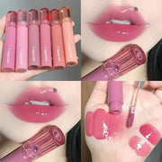 6 PCS Hydrating Plumping Lip Gloss Tinted Lip Balm Set,Mirror Liquid Water Glow Lipstick,Long Lasting Waterproof Moisturiz...