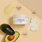 The Honest Company Honest Mama Glow On Body Cream | Hydrates, Firms, + Tightens Skin | Shea Butter, Avocado Oil, Vitamin E...