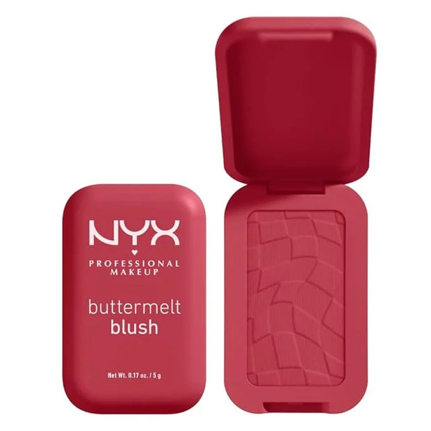 NYX PROFESSIONAL MAKEUP Buttermelt Powder Blush, Fade and Transfer-Resistant Blush, Up to 12HR Make Up Wear, Vegan Formula...
