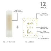 Andaz Press Personalized Lip Balm Party Gold