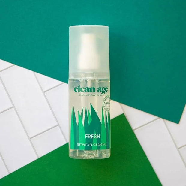 Aluminum Free Deodorant & Body Spray for Whole Body - Fresh 4oz - Clean Deodorant and Body Spray for Teen Boys and Girls -...