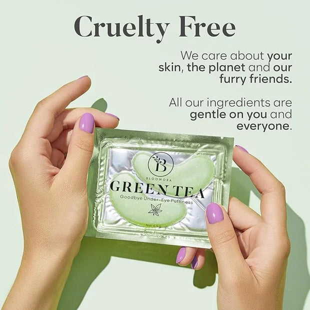 Green Tea Under Eye Patches (30 Pairs) Under Eye Patches for Dark Circles, Under Eye Patches for Puffy Eyes and Dark Circl...