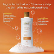 RAW SUGAR Simply Body Wash - Raw Coconut + Mango, Moisturizing & Soothing Bath & Shower Gel, Sulfate-Free, Paraben-Free & ...